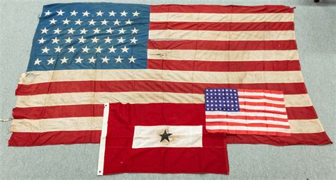 (3) American Flags, Inc. 48 Star, 46 Star Flag | Cottone Auctions