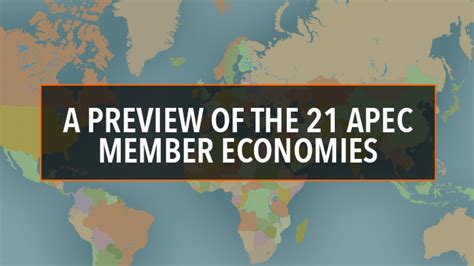 INFOGRAPHIC: A preview of the 21 APEC member economies