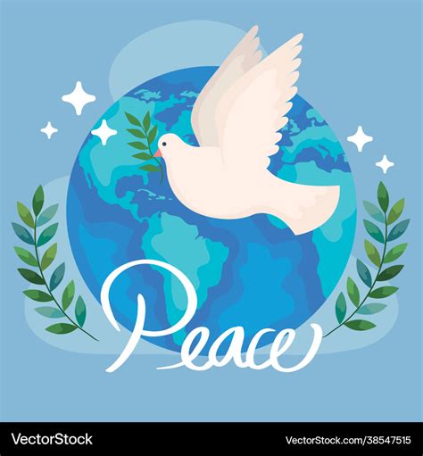 World peace poster Royalty Free Vector Image - VectorStock