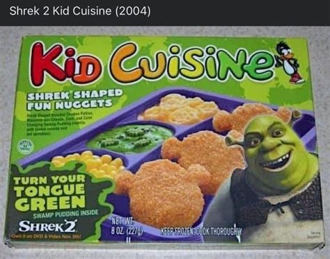 Shrek 2 Kid Cuisine (2004) SHREK SHAPED TURN YOUR NG ReKZ 'Own it on ...