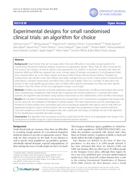 (PDF) Orphanet Journal of Rare Diseases | SOfia Louly - Academia.edu