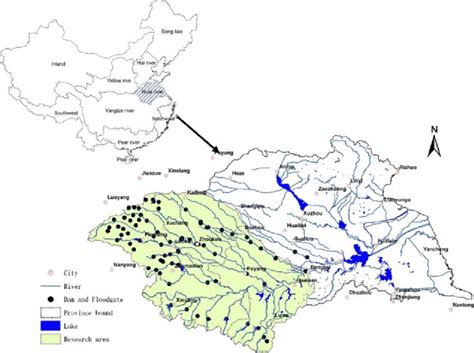 Location of Huai River Basin in China | Download Scientific Diagram