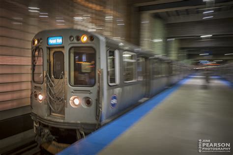 CTA blue line train to Forest Park leaves the Chicago O’Hare – Jim ...