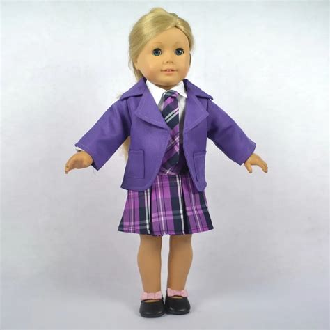 Doll Clothes Fits 18" American Girl Doll,Doll Dress,School Uniform ...