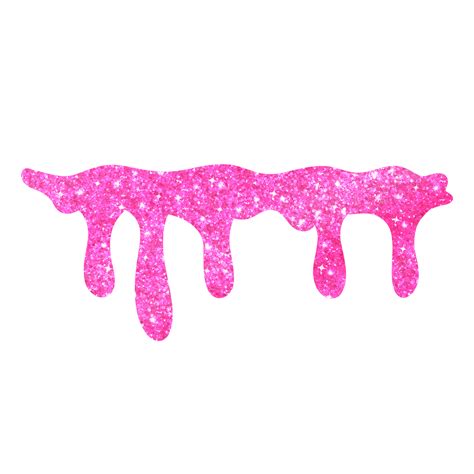 Hot Pink Glitter Dripping 13528630 PNG