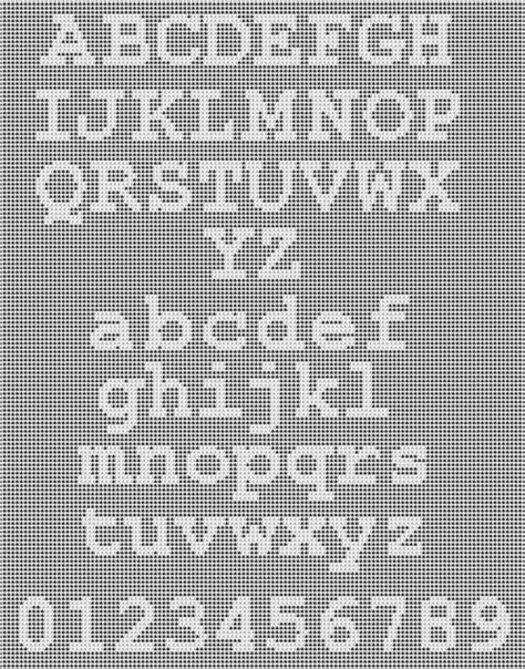 Free Printable Filet Crochet Alphabet Patterns - Printable Word Searches