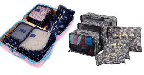 6 Piece Luggage Organizer Set - 4 Colors