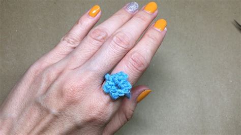 Quick and easy Crochet ring tutorial - YouTube