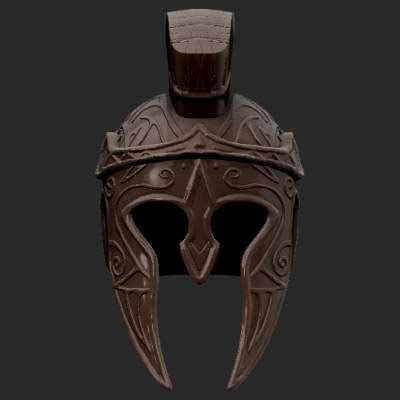 Spartan Warrior Helmet - 3D Model by Pavan4901