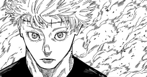 Okkotsu Yuta trong thân xác của Gojo trong chap 261 Jujutsu Kaisen