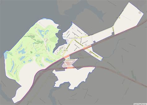 Map of Queenstown town - Thong Thai Real