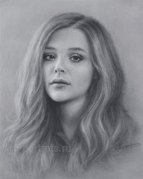 Black and white drawings of beautiful girl and famous actresses