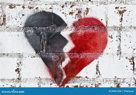 Broken heart concept image stock photo. Image of horizontal - 99467336