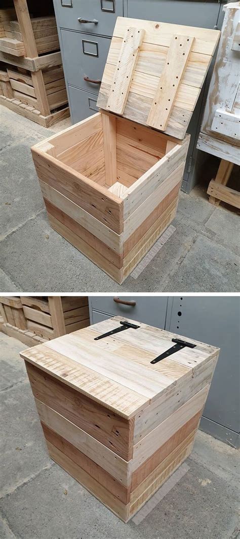 Innovative Pallet storage box project ideas Innovative Pallet storage ...