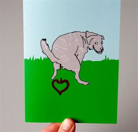 Funny Birthday Card Dog Birthday Card From the Dog - Etsy