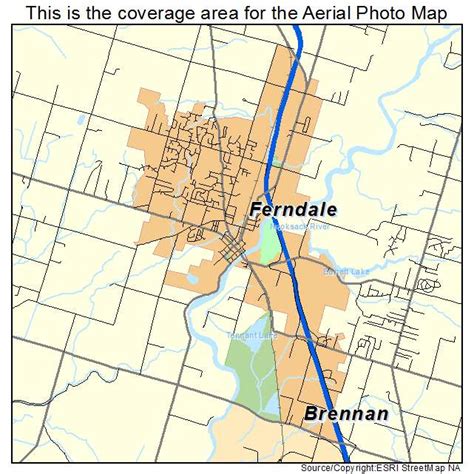 Aerial Photography Map of Ferndale, WA Washington