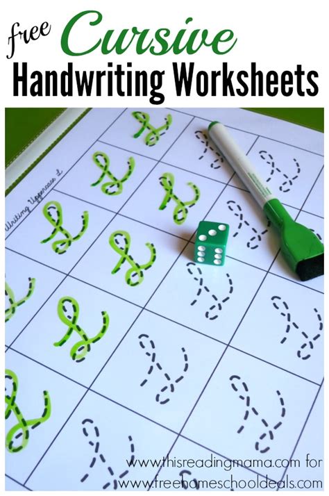 Cursive Handwriting Worksheets - Thrifty Homeschoolers - Worksheets Library