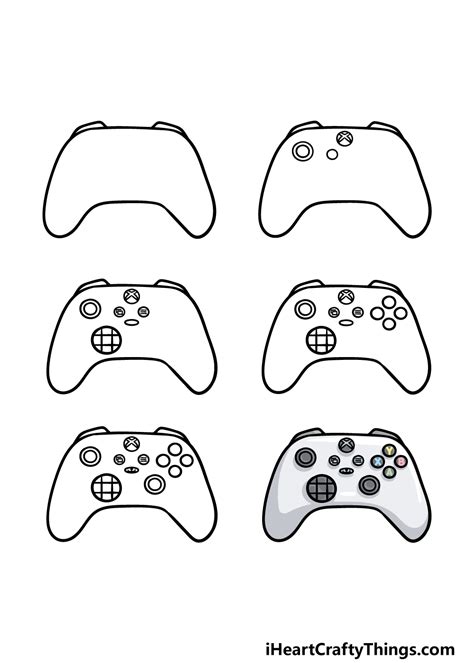 Drawn Controller Gamer Video Game Controller Drawing Free Transparent ...