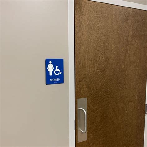 Braille Restroom Sign