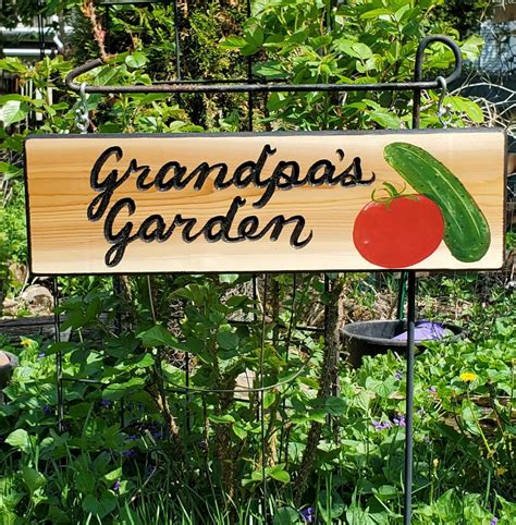 Grandpas Garden Sign Grandmas Garden Sign Pops Garden Sign Nana Papa ...