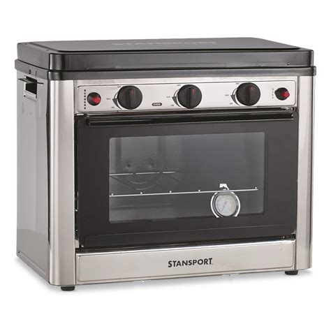 Stansport Outdoor Propane Gas Stove and Camp Oven, Stainless Steel ...