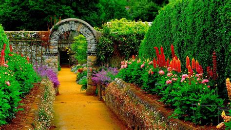 Country Garden Path HD desktop wallpaper : Widescreen : High Definition ...