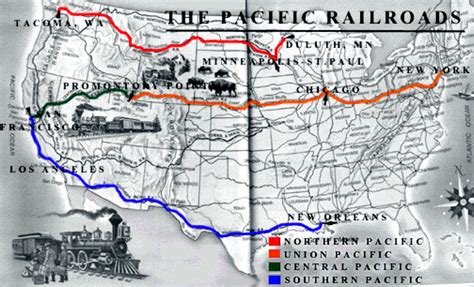 Transcontinental Railroad of 1869 - History