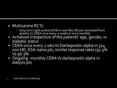 PPT - Erythropoiesis stimulating agents in chronic kidney disease ...