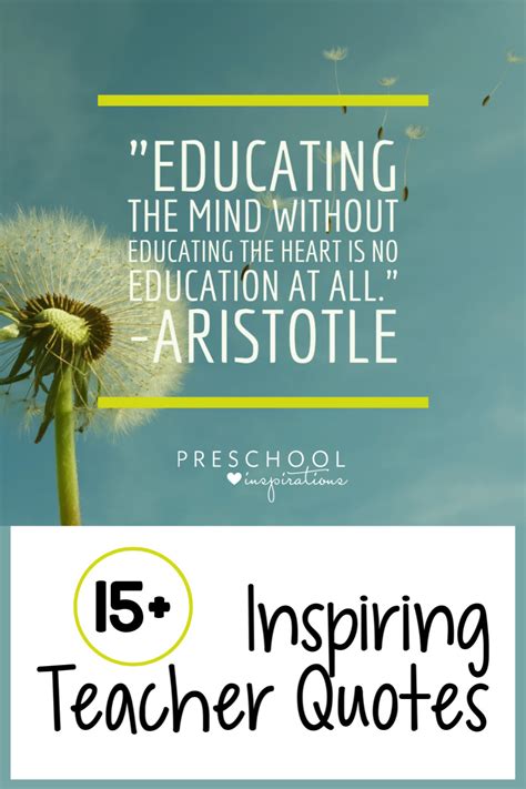 Inspiring Teacher Quotes - Preschool Inspirations