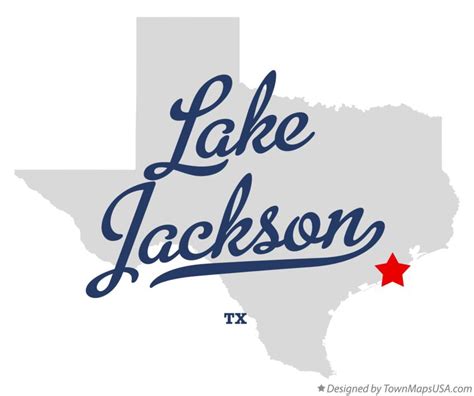 Map of Lake Jackson, TX, Texas