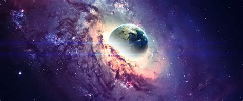 Earth Wallpaper 4K, Nebula, Galaxy, Milky Way, Stars