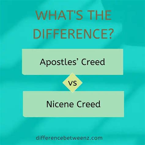 Difference Between the Apostles’ Creed and the Nicene Creed ...