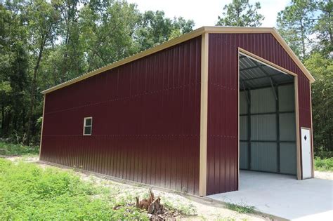 Reputation Workshop Steel Pole Barn 24x40 - Big Buildings Direct