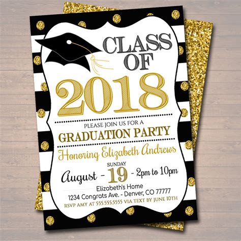 Graduation Party Invitation | TidyLady Printables