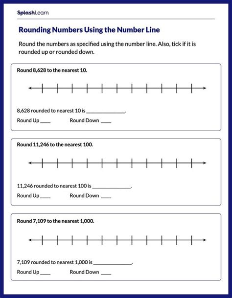 Free Printable Math Worksheets For 3rd Grade Rounding | Elcho Table