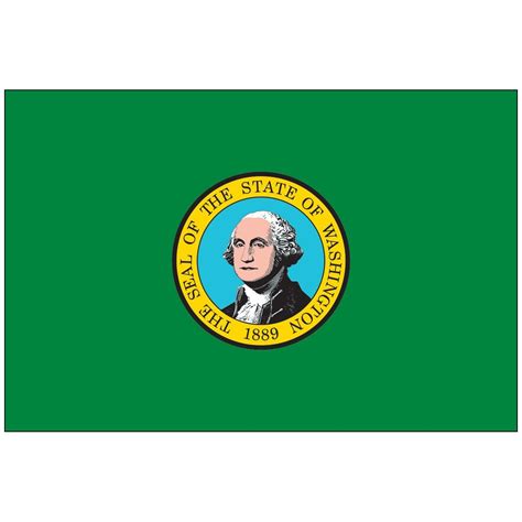 Washington State Flag - Flagpole Man