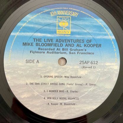 Mike Bloomfield And Al Kooper ‎– The Live Adventures Of Mike Bloomfield ...