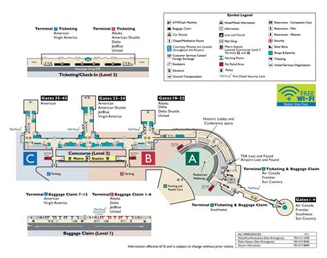 Washington dc airport map - Dc airport map (District of Columbia - USA)