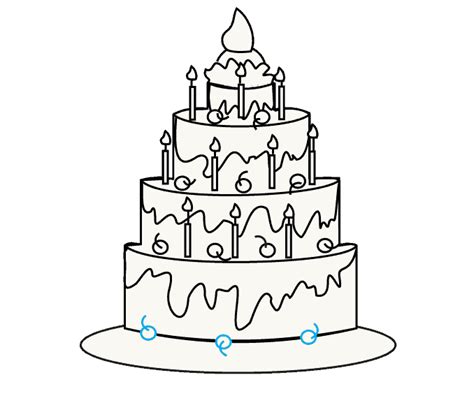 Birthday Cake Drawing Images at GetDrawings | Free download