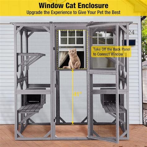 Aivituvin-AIR54 Outdoor Cat Enclosure Large Pet Enclosure | atelier ...