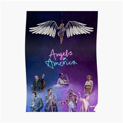 "Angels in America - portrait" Poster for Sale by selenaguardi | Redbubble