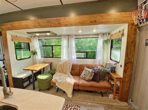 Fun And Simple RV Remodel Ideas For Your 5th Wheel in 2021 | Diy camper ...