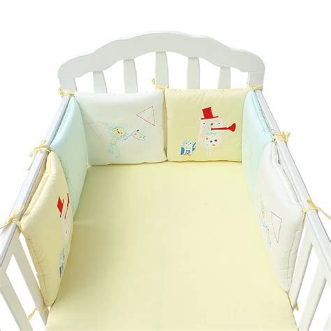 6Pcs/12Pcs Baby Bed Bumper Set Baby Bed Crib Safety Protector Bumper ...