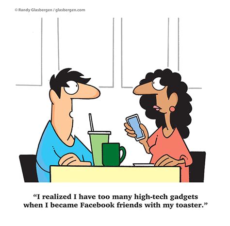 Facebook Cartoons, Cartoons About Facebook - Glasbergen Cartoon Service