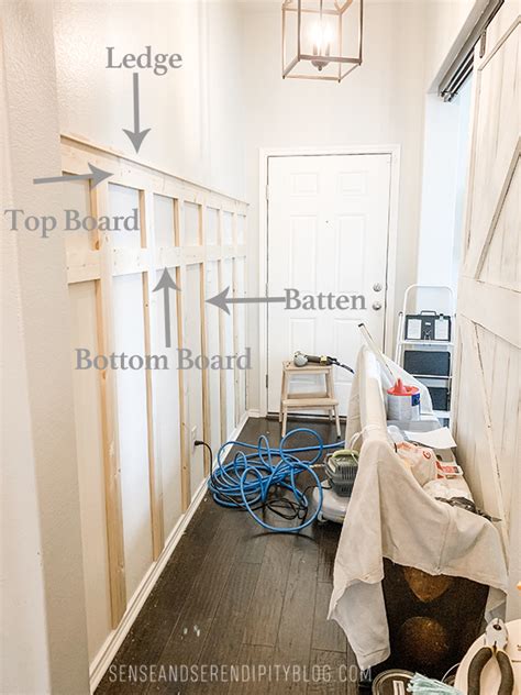 Easy DIY Board and Batten Entryway | Sense & Serendipity