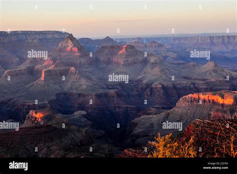 Sunrise from Grandview Point, South Rim, Grand Canyon National Park ...