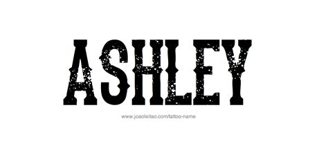 Ashley Name Tattoo Designs