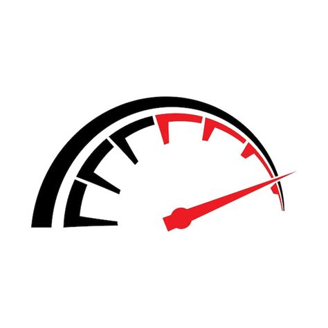 Premium Vector | Speed logo design silhouette speedometer symbol icon ...