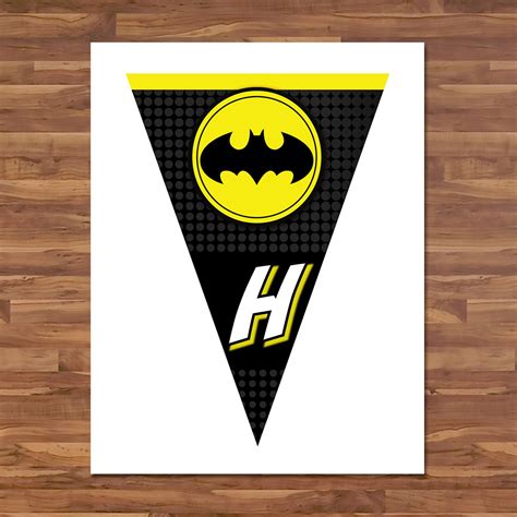 Batman Happy Birthday Banner Batman Birthday Bunting Black | Etsy