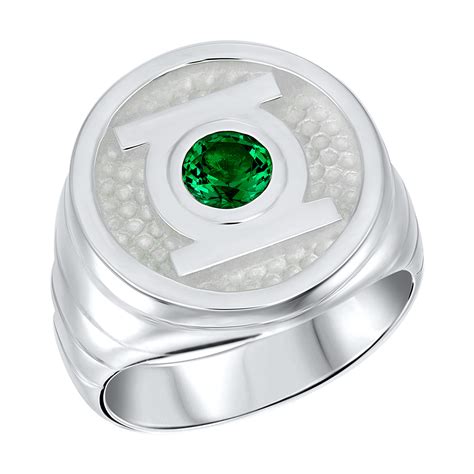 Green Lantern Inspired Silver Ring Will Power Edition